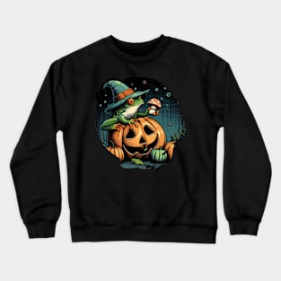 Happy Halloween by Frog 01 Crewneck Sweatshirt